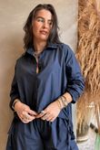 Paloma French Tuck Shirt Navy